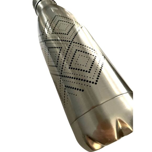 Manna 17 oz Vogue Architect Stainless Steel Onyx Tumbler Geometric Design - Picture 7 of 10